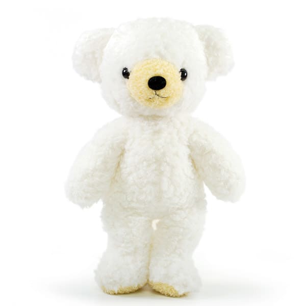 【日本製】クマのフカフカ(M)ユニコーン ホワイト＋ドキドキHAPPYBOX電報