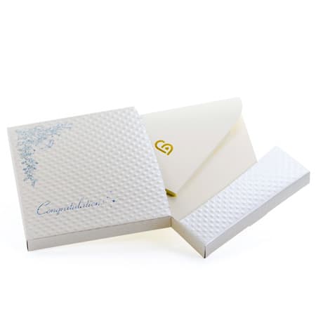 〈*Rosary*〉ハートのフラワーバッグ ＋キラキラHAPPYBOX電報プレシャスホワイト