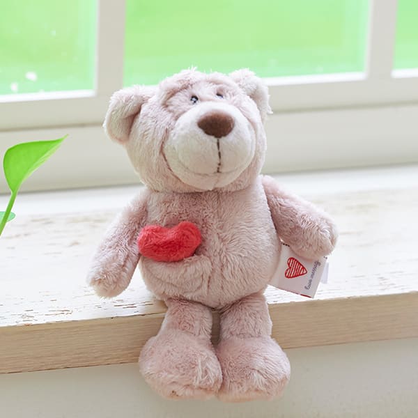 NICI（ニキ）ラブベア クラシックぬいぐるみ ポポ（15cm）＋ドキドキHAPPYBOX電報