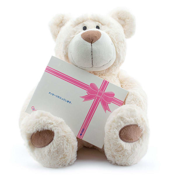 NICI（ニキ）ラブベア クラシックぬいぐるみ ララ（50cm）＋ドキドキHAPPYBOX電報