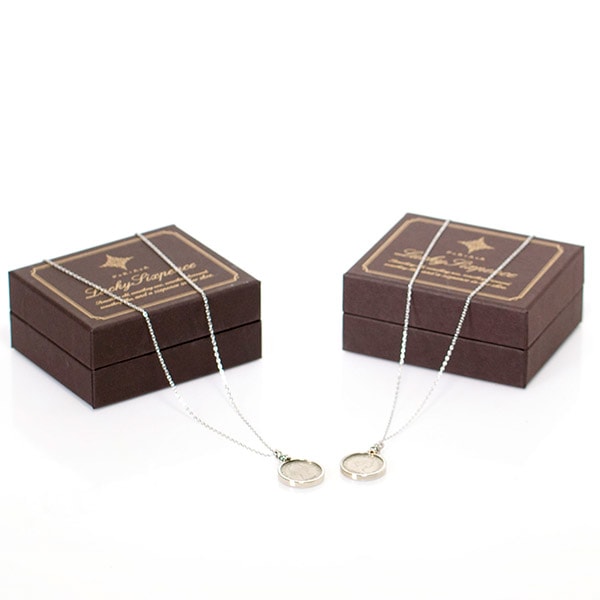 〈PORTADA〉シックスペンスコイン ネックレス ペア