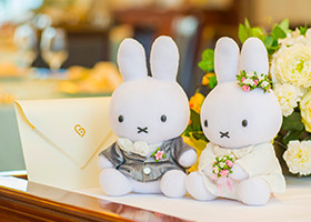 ミッフィーウェディングぬいぐるみ電報