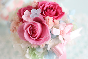 〈*Rosary*〉プチパルフェ＋キラキラHAPPYBOX電報プレシャスホワイト