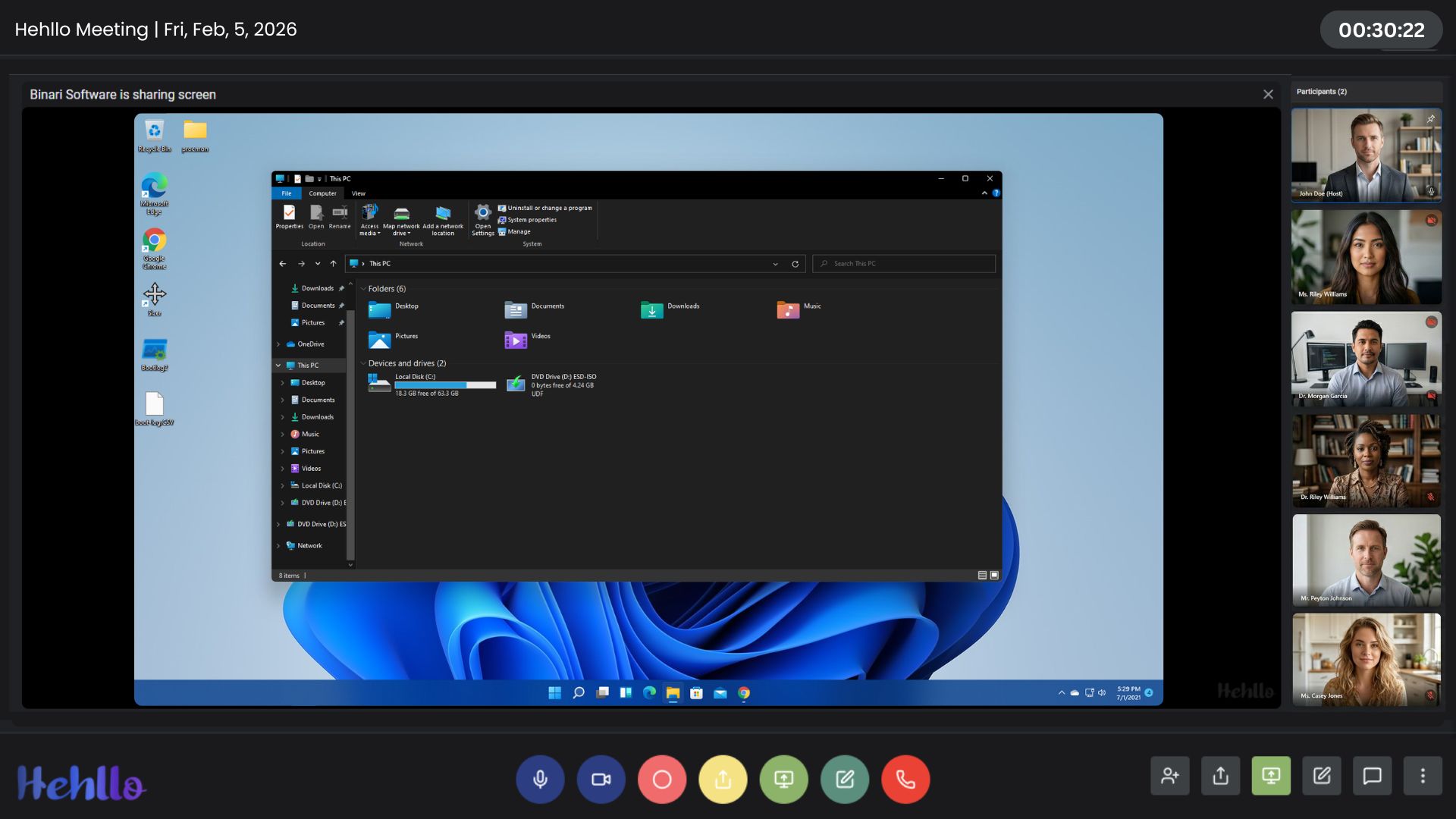 Hehllo Screen Share