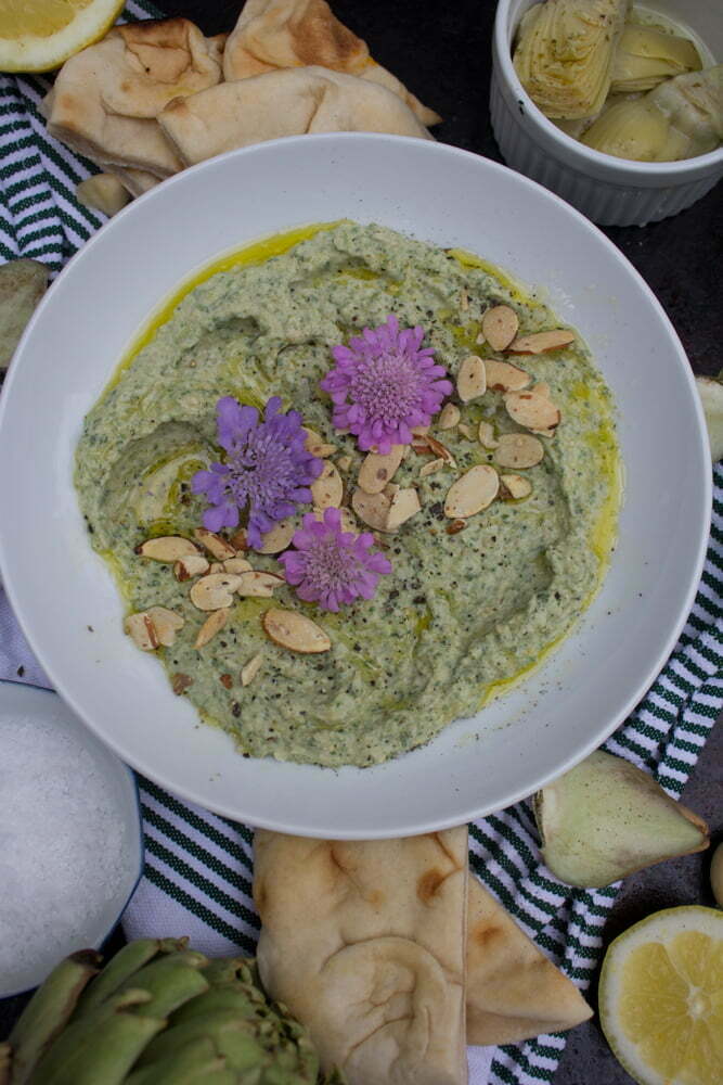 Spinach Artichoke Hummus 1 Great Veggie Recipe