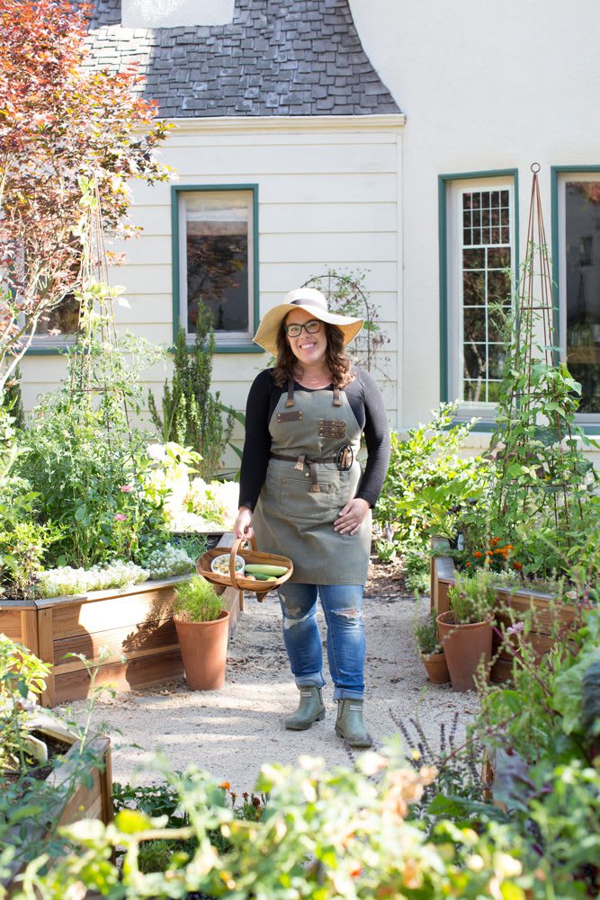 HP_202107_040web Ashley Irene, in the Heirloom Potager showcase garden
