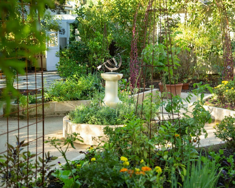 HP_chiarini_stone_garden10_web Classic Potager Garden in Southern California | Formal Stone Potager