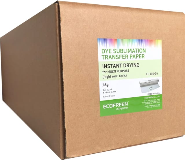 Ecofreen Dye Sublimation Paper Instant Drying 85GSM-EF-Si85-ROLL-914-40