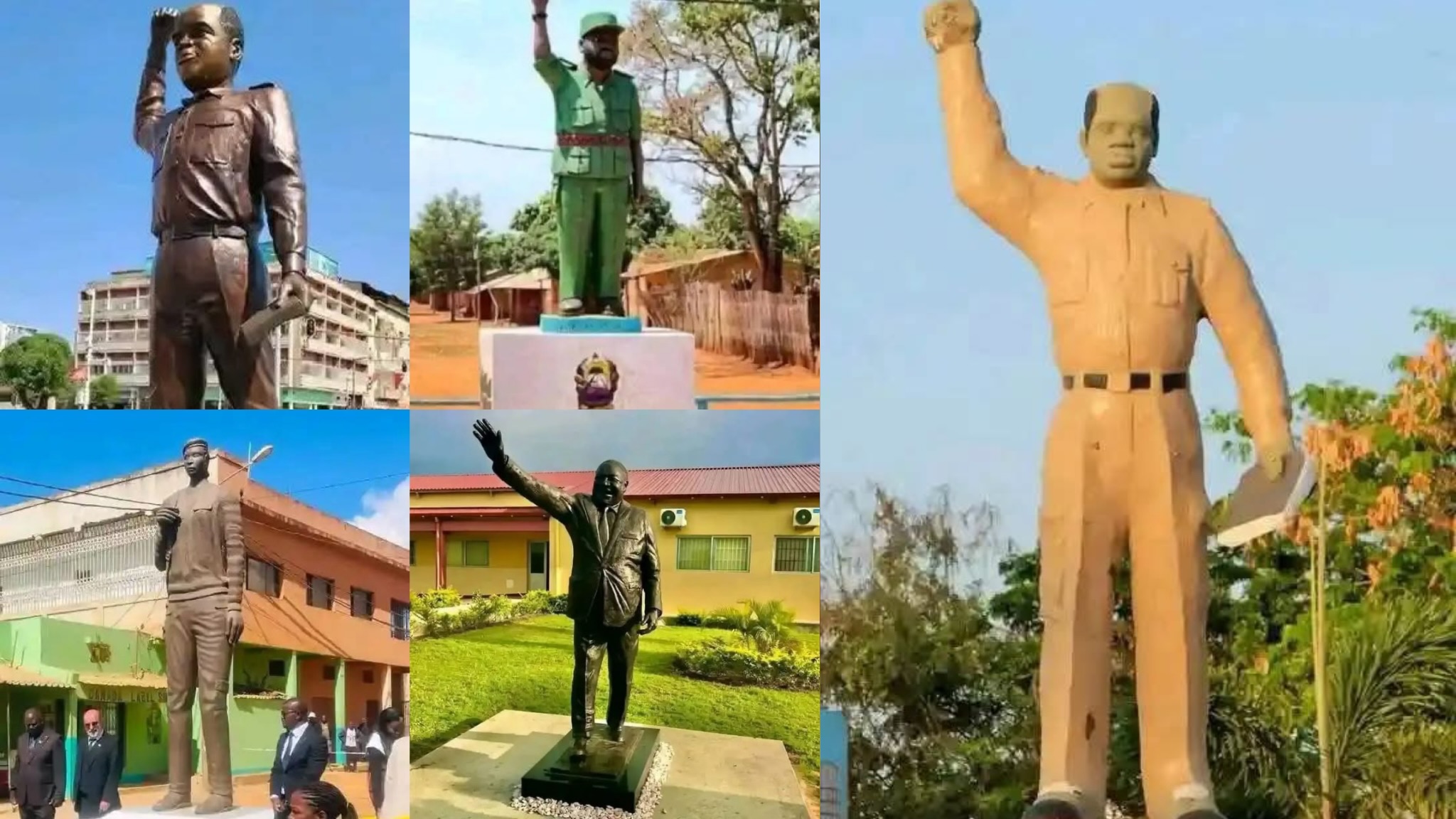 Estátuas de heróis nacionais marcam 50 anos de independência