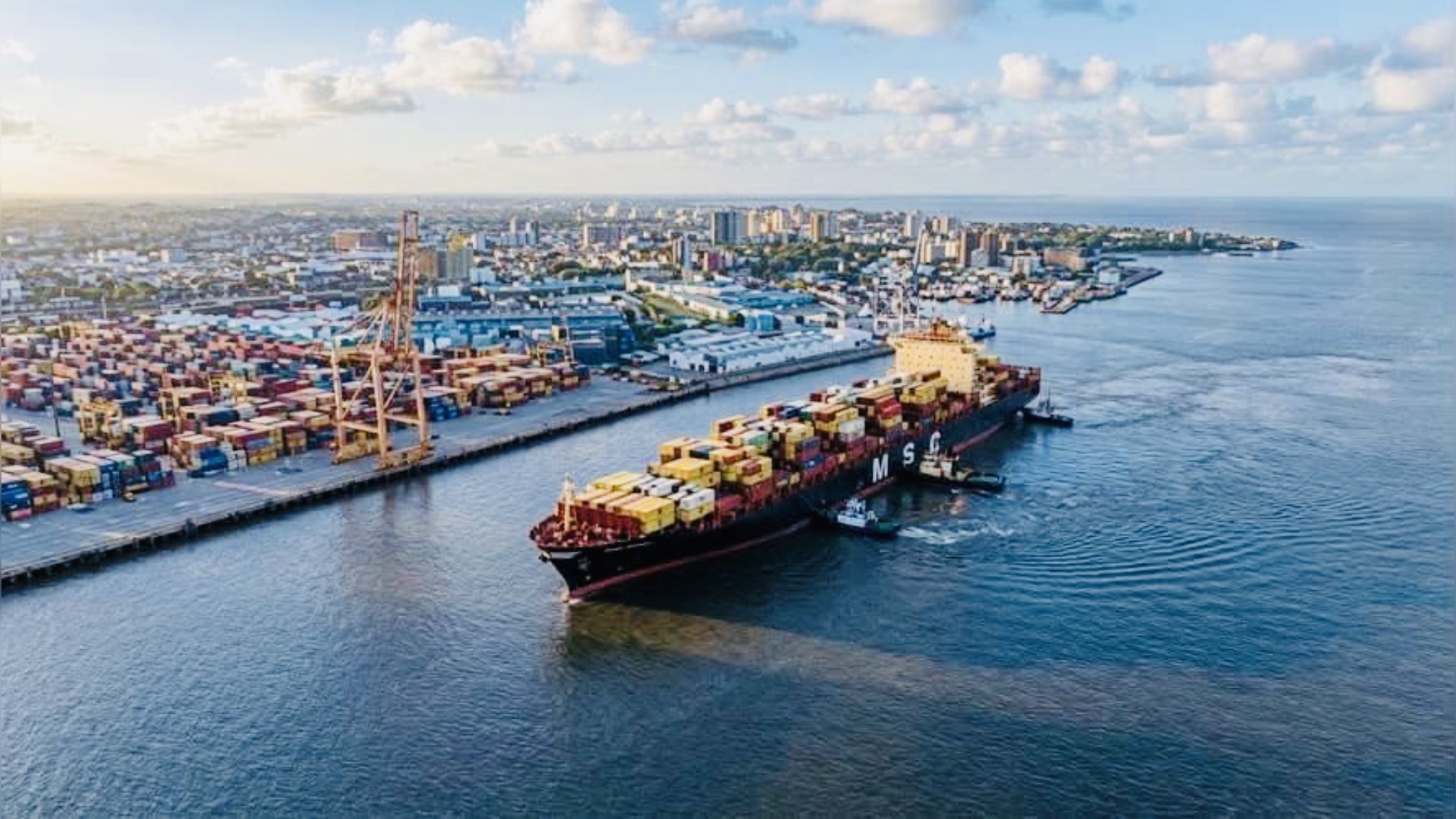 Porto da Beira recebe o maior navio da sua história