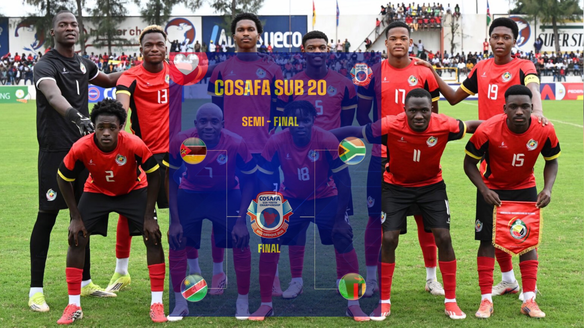 Mambinhas apuram-se para as meias-finais da COSAFA Sub-20