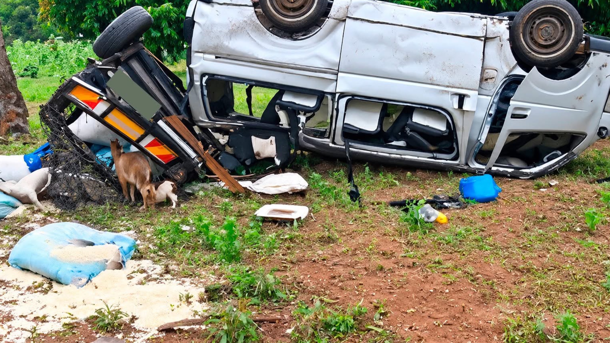 Oito pessoas feridas após despiste e capotamento em Morrumbene