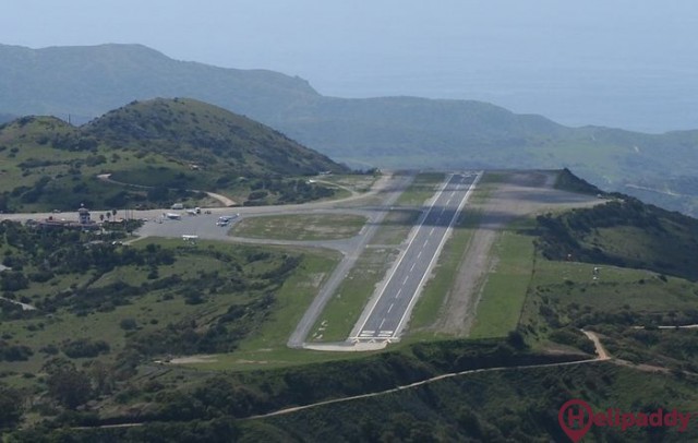 Catalina Airport by helicopter