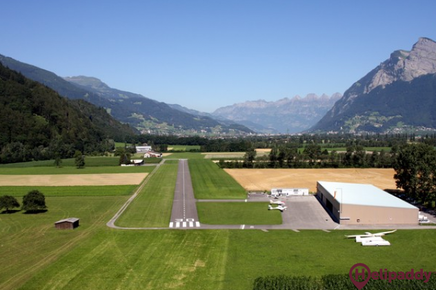 Flugplatz Bad Ragaz by helicopter