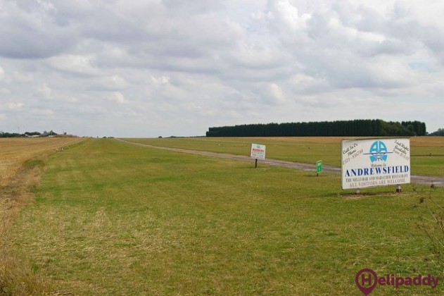 Andrewsfield Airfield by helicopter