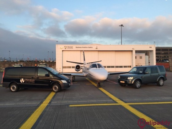 Cork Airport by helicopter