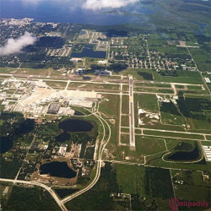 Orlando Sanford International by helicopter