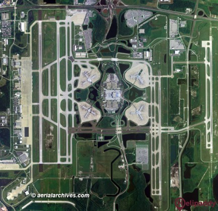 Orlando International AIrport by helicopter