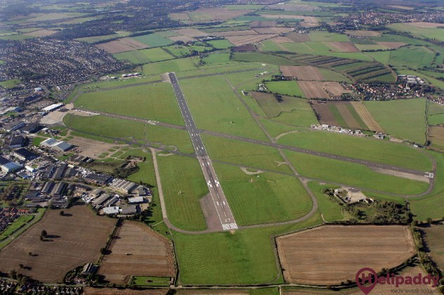 Norwich Airport by helicopter
