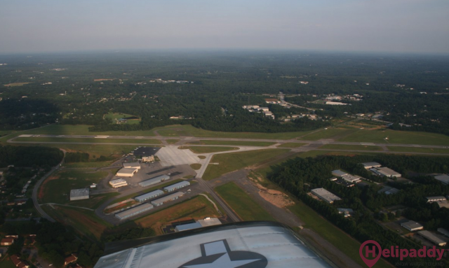 Spartanburg, Downtown Memorial by helicopter