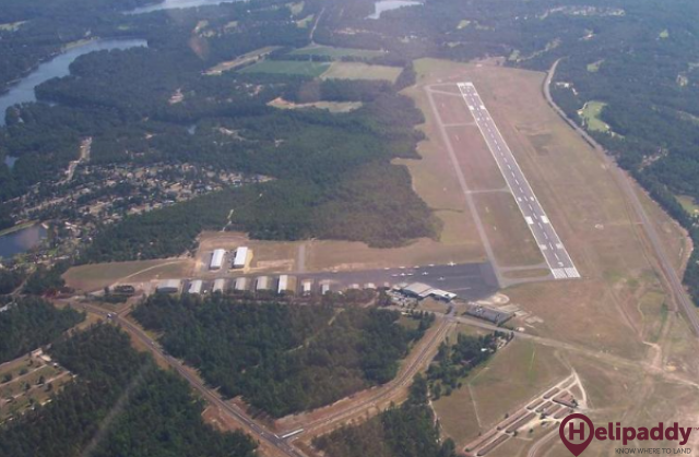 Moore County by helicopter