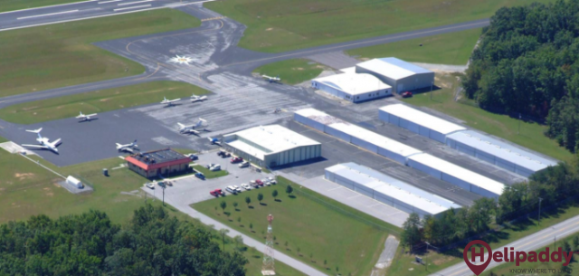 Crossville Memorial by helicopter