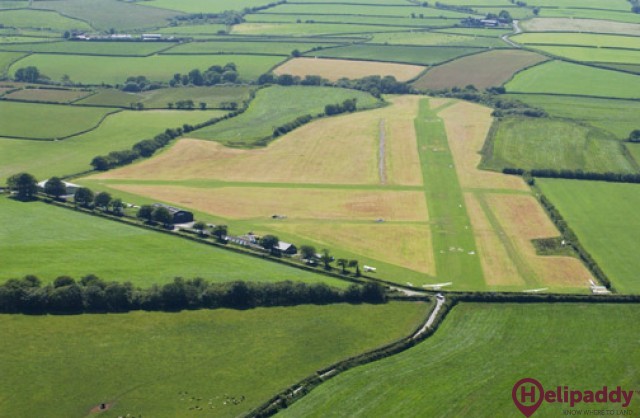 Eaglescott by helicopter