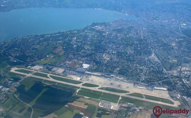 Genéva Airport by helicopter