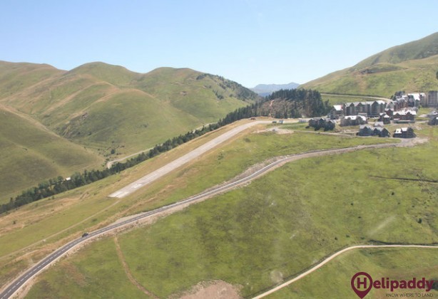 Peyresourde Balestas Airport by helicopter