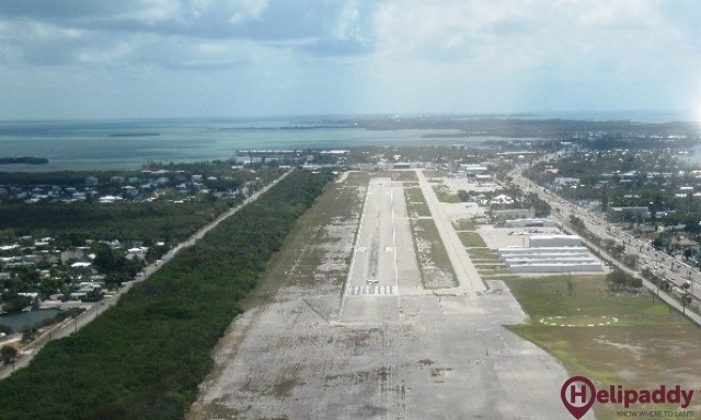 Florida Keys Marathon Airport by helicopter