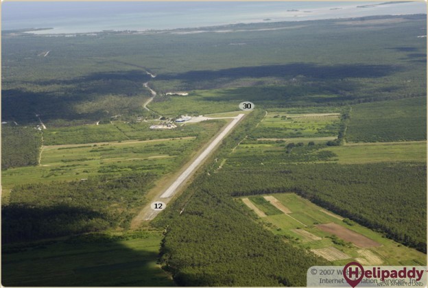 San Andros Airport by helicopter