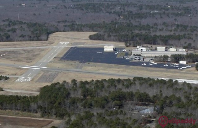 East Hampton Airport by helicopter