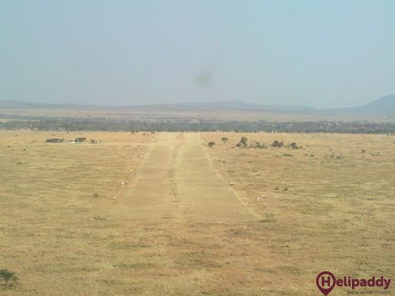 Seronera Airstrip by helicopter