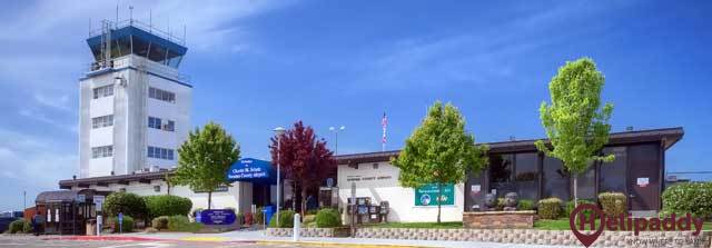 Sonoma County Airport by helicopter