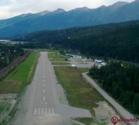 Golden Municipal Airport by helicopter