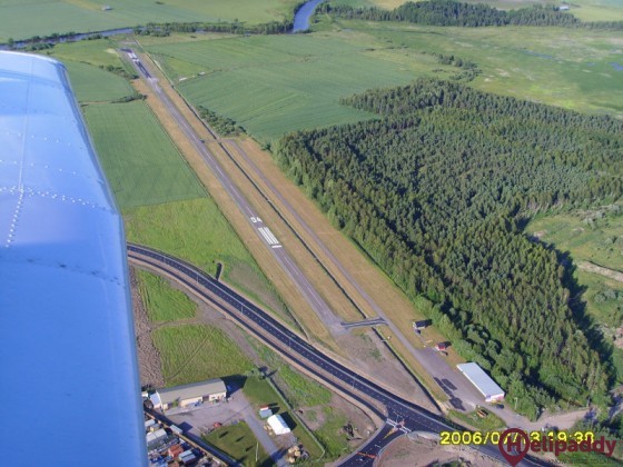 Forssa Airport by helicopter