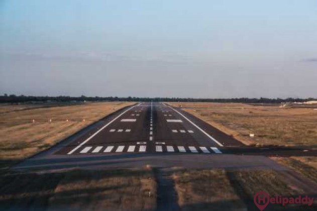 Selebi-Phikwe Airport by helicopter