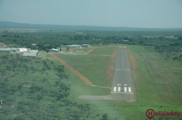 Brits Airfield by helicopter