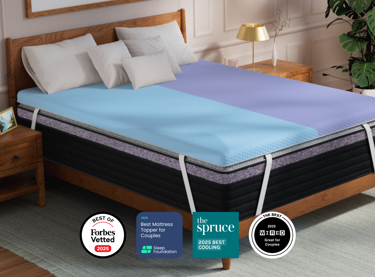 Helix Dual Comfort Mattress Topper with GlacioTex