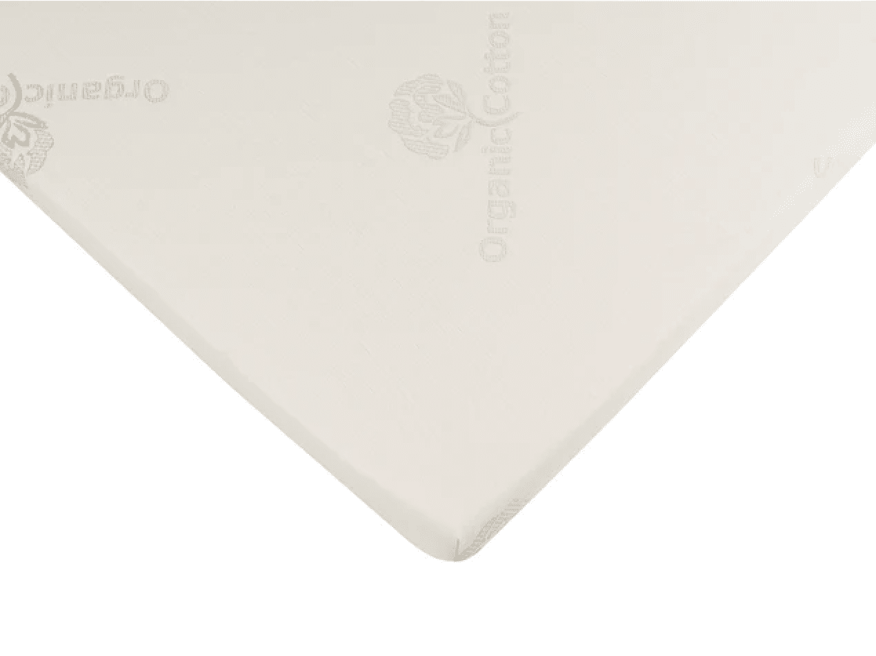 4 lb memory foam topper with organic cotton cover