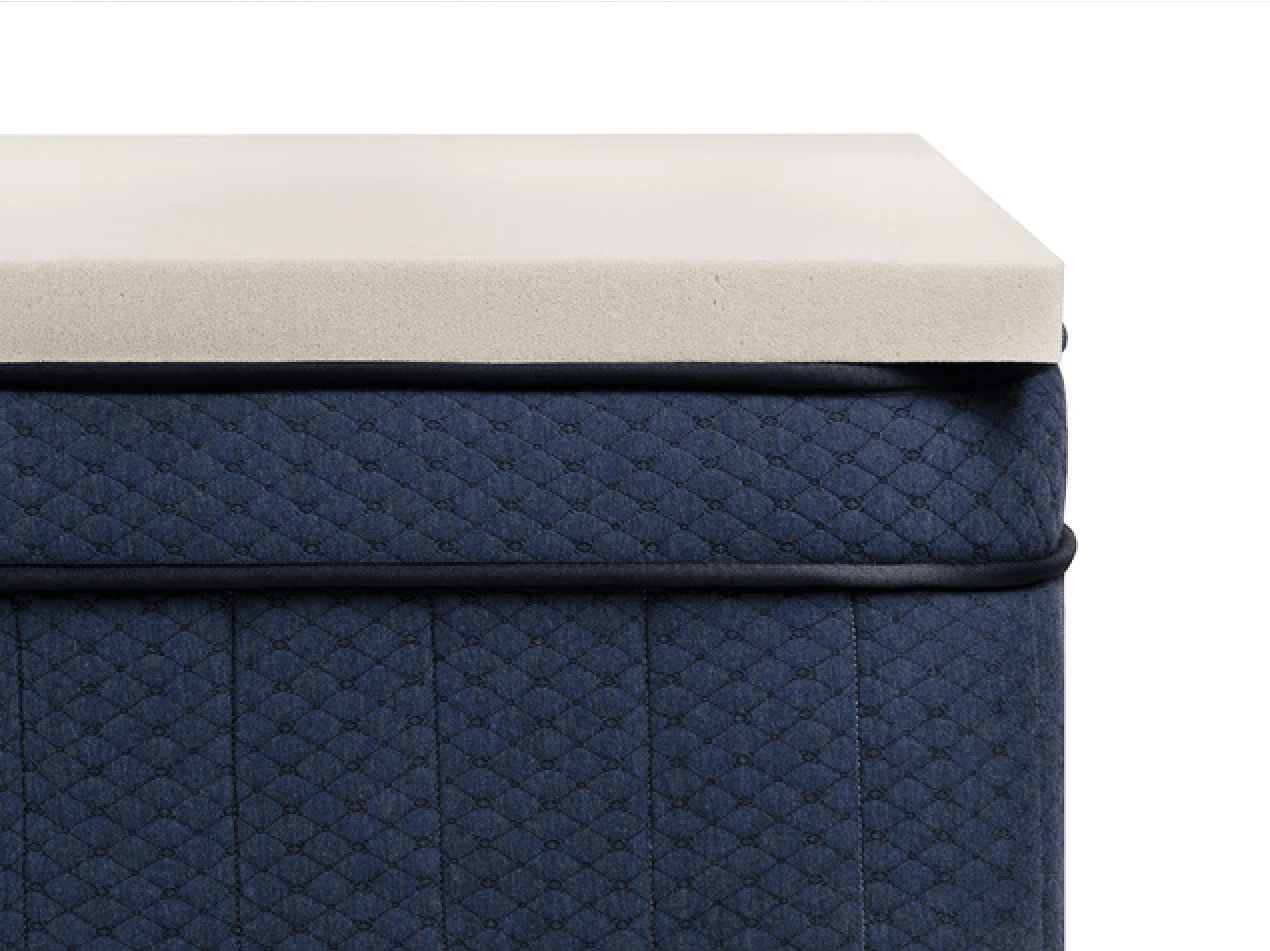 4 lb memory foam topper on top of Aurora Luxe