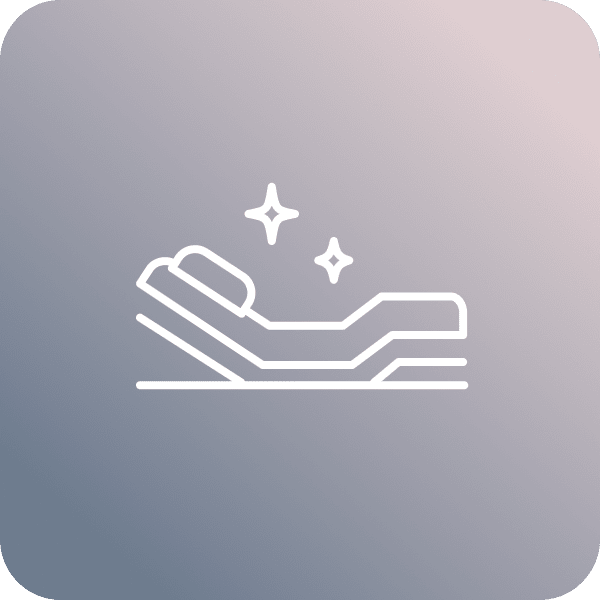 An icon indicating the Adjustable Base can help with joint and back pain