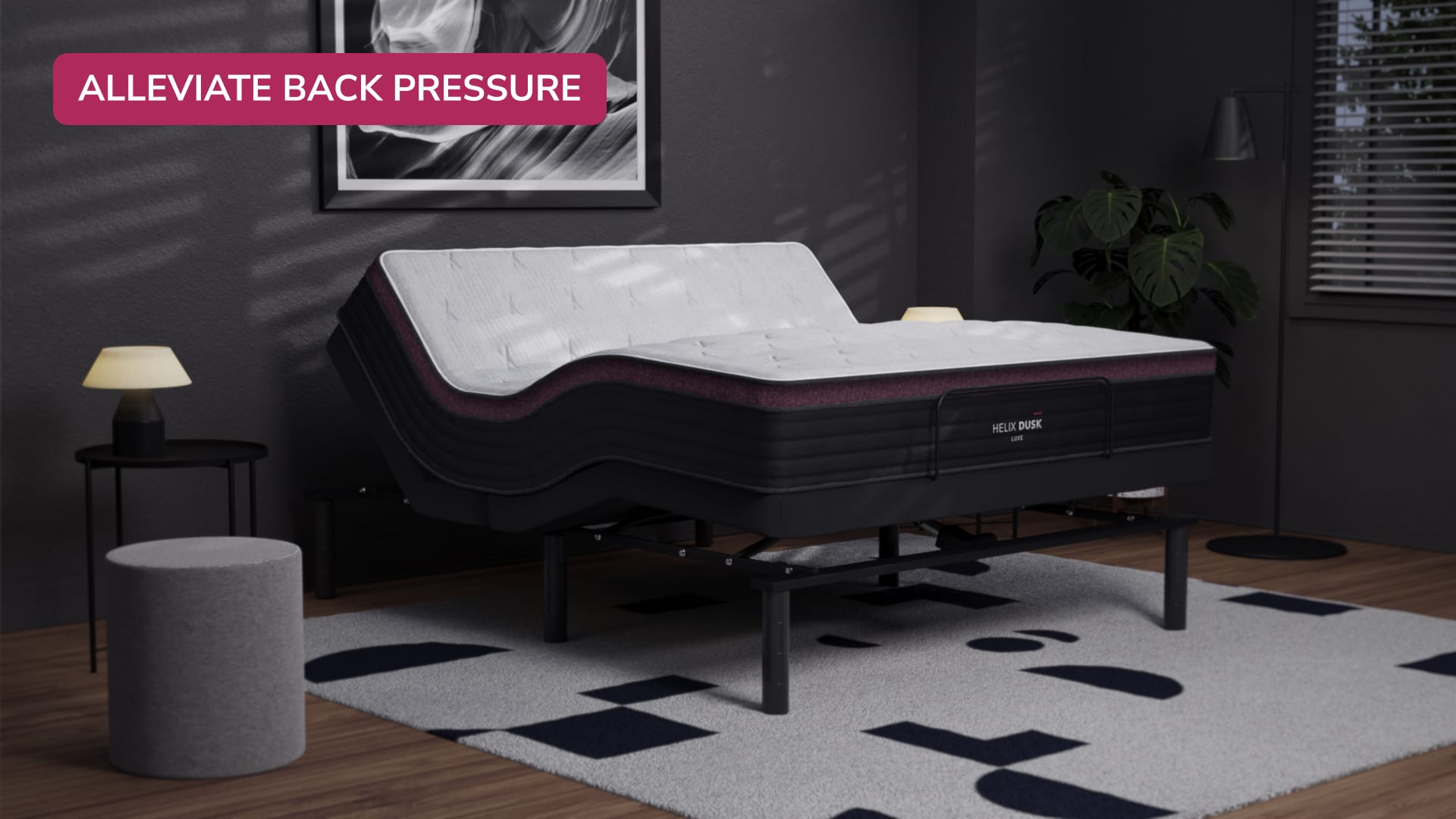 Shop the Helix Sunset  Plush Mattress with Pressure Relief