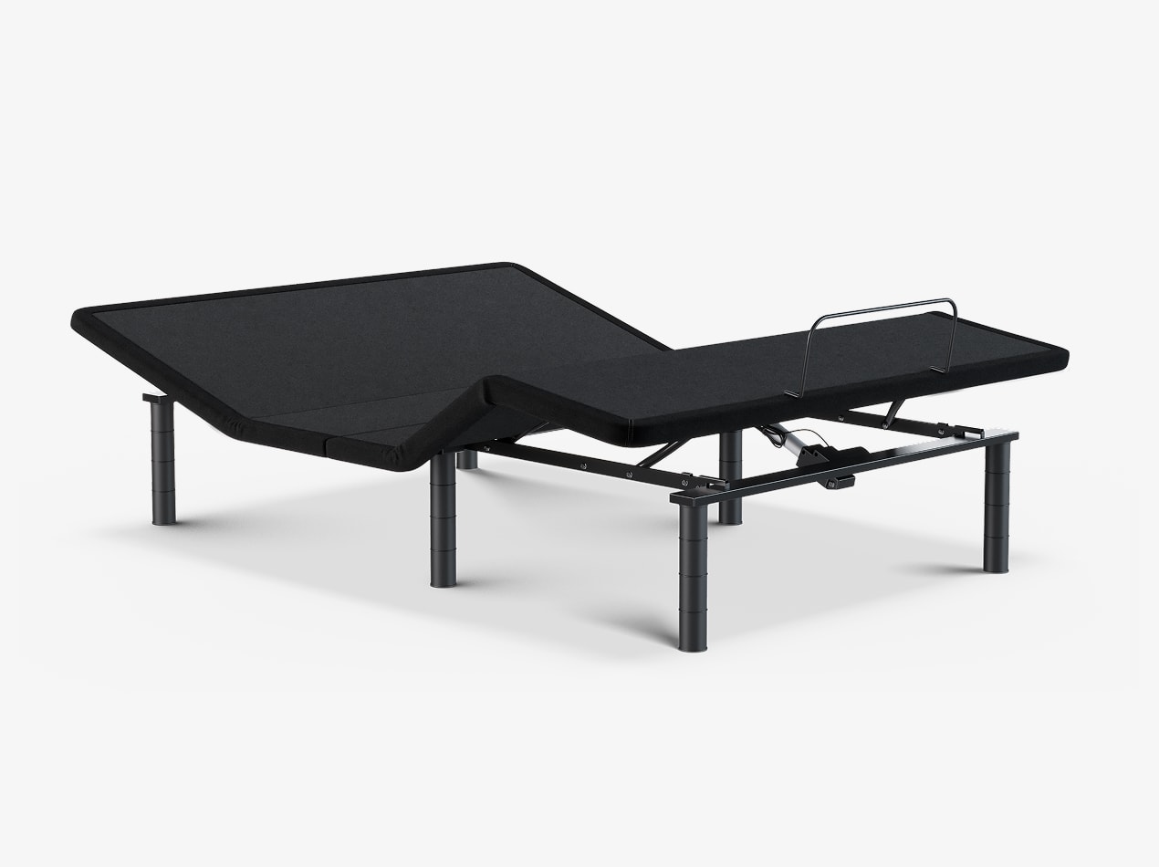 Ascension® Luxe Adjustable Power Base shown in a zero gravity position with the head and legs elevated on a light gray background.