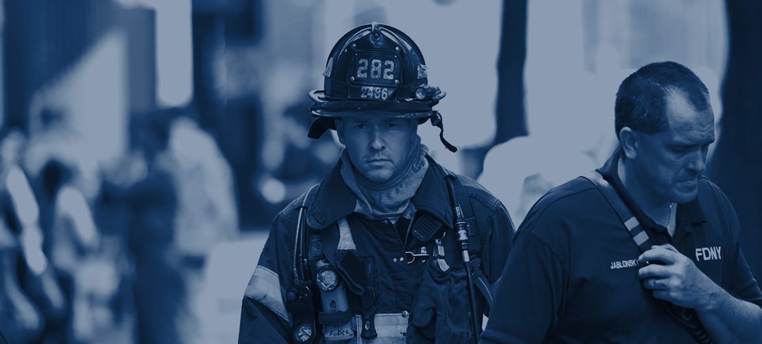 First Responders - firefighter and police officer