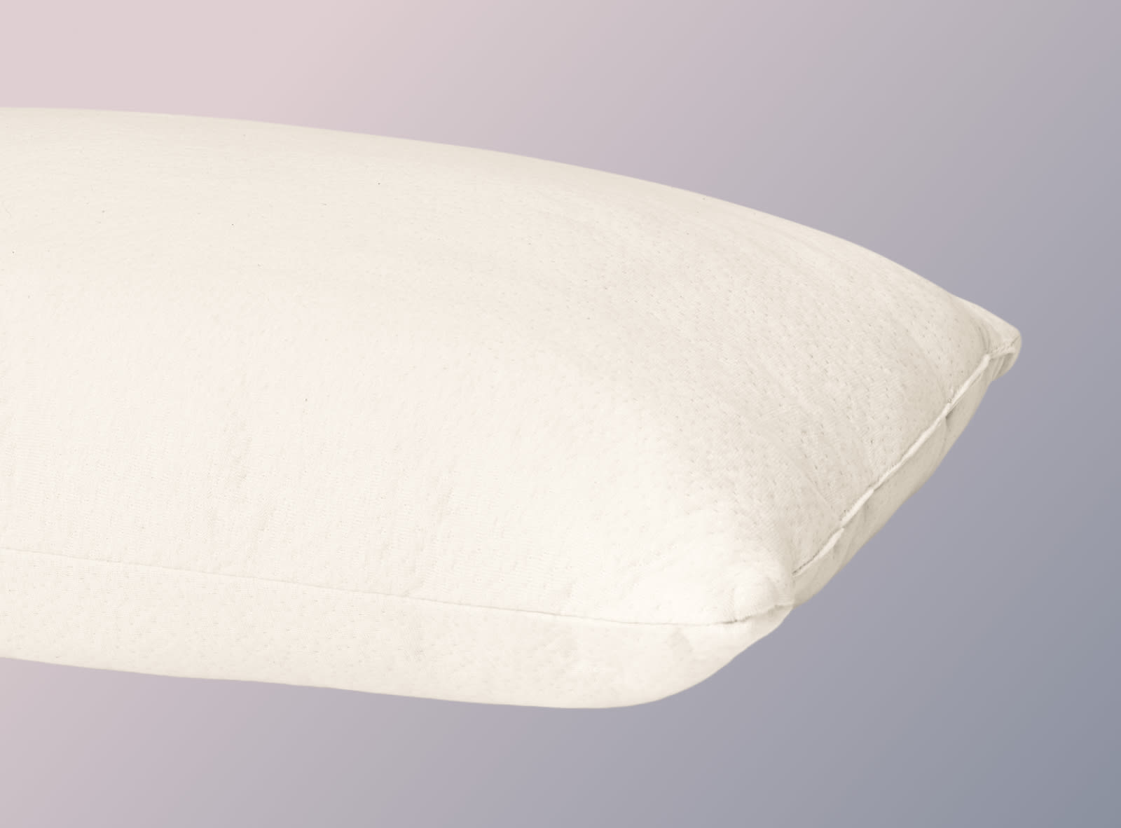 The Birch Organic Pillow on a blue gradient background