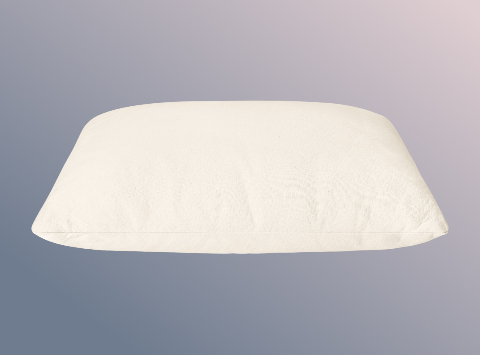 The Birch Organic Pillow on a blue gradient background
