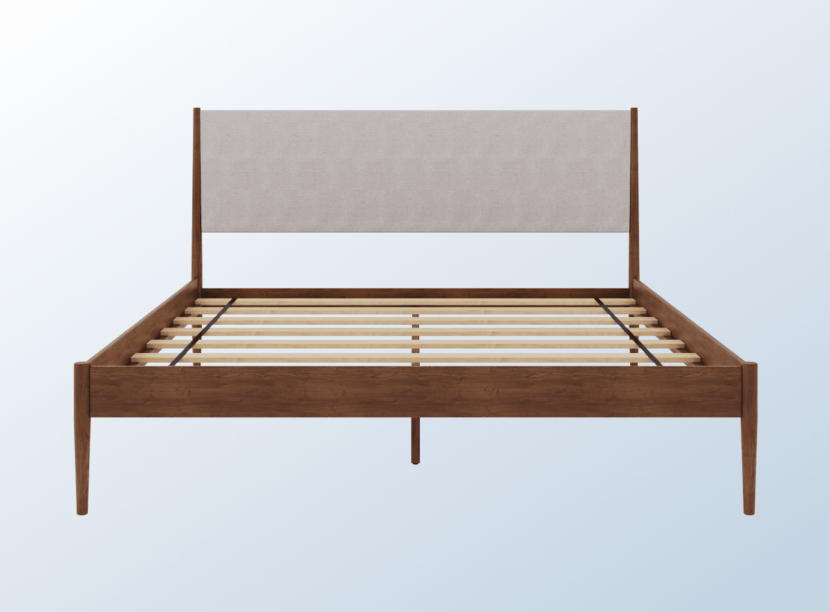 A product image of the Waverly Nightstand on a blue background gradient