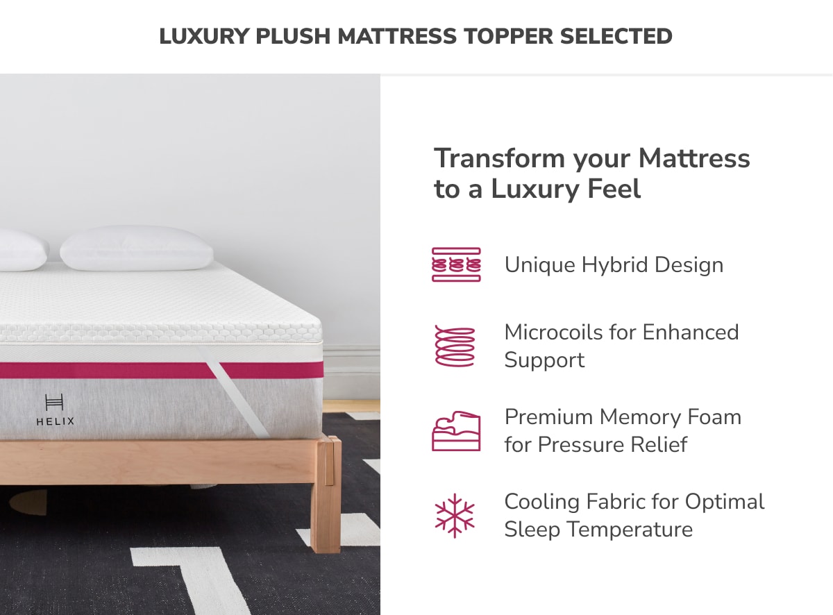 GlacioTex™ Premium Mattress Topper Helix Sleep