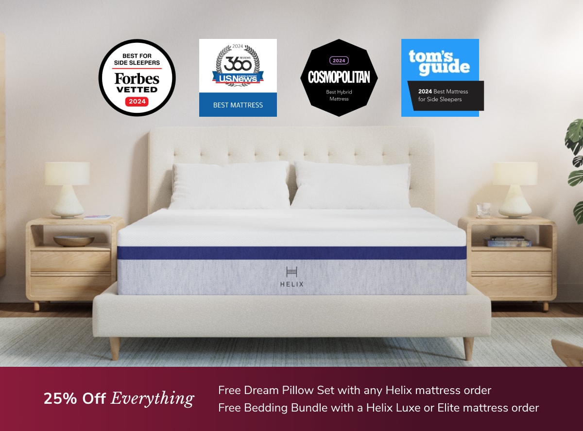 Shop the Helix Midnight Medium Feel Mattress with Pressure Relief Helix Sleep